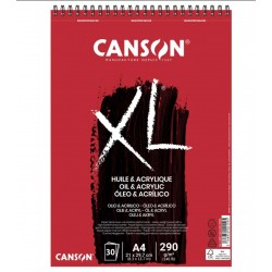 دفتر رسم احمرهيول اكريليك وزيت XL سلك 290غم 30و CANSON